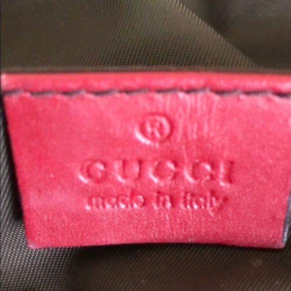 Gucci Handbag. Canvas with leather detail. - Picture 8 of 8